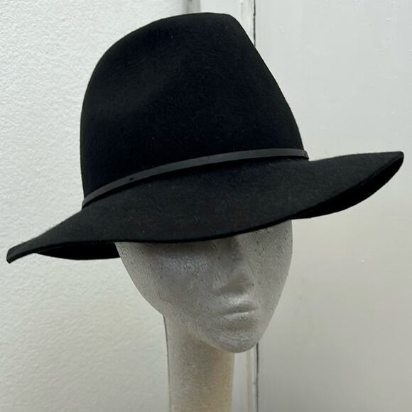 Brixton Women’s 100% Wool Classic Black Fedora, Size Small, 7, 56cm main image 11